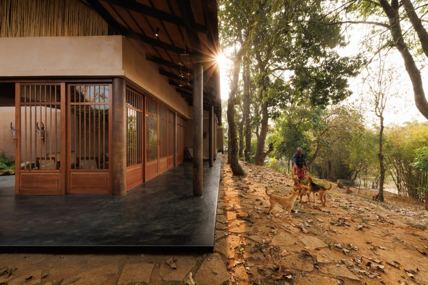 the verandah